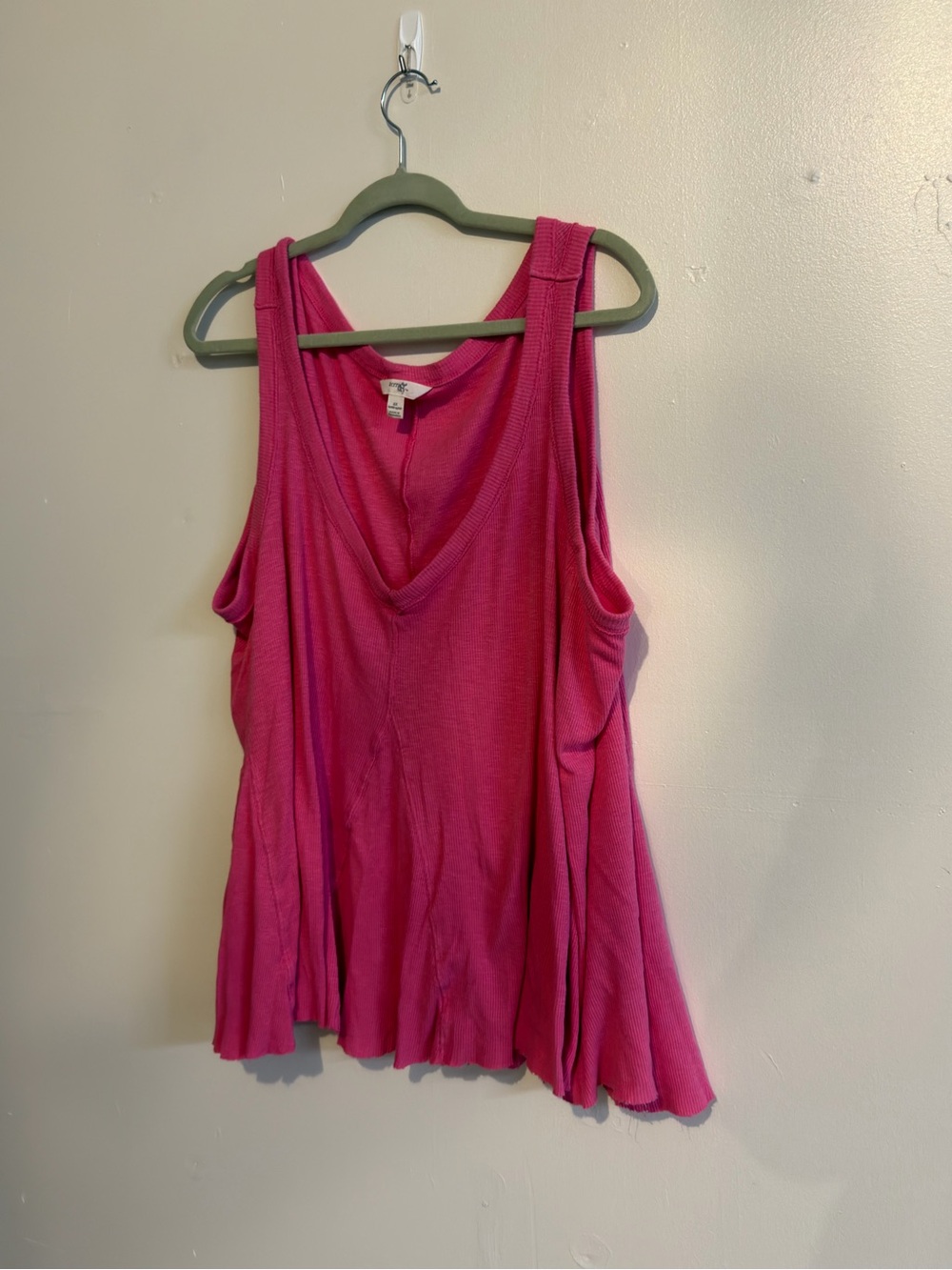 Boho Pink V-Neck Tank Top